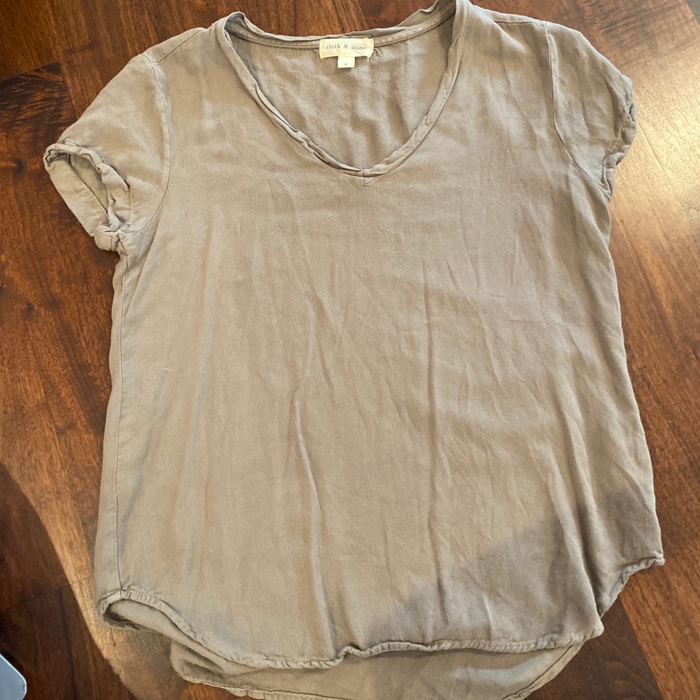 Anthropologie Army Green Tee